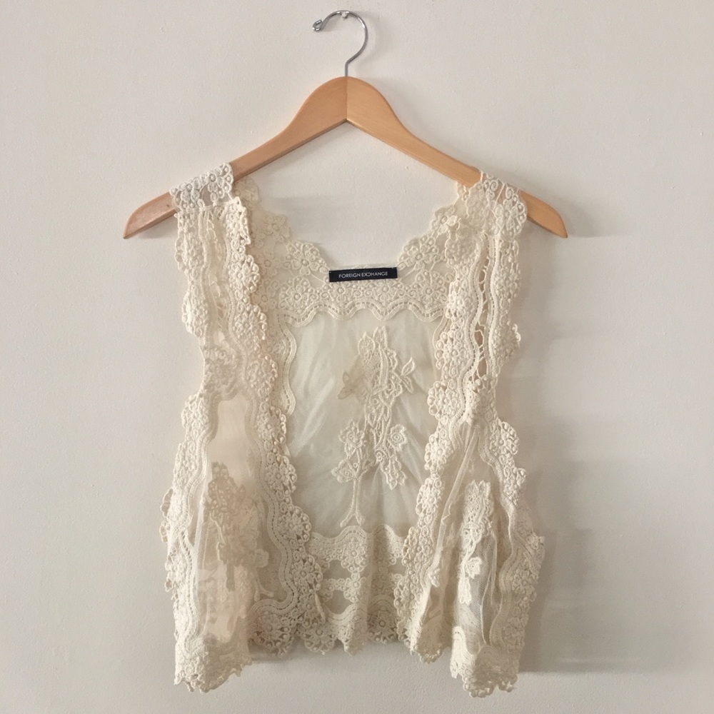 Foreign Exchange Lace Vest